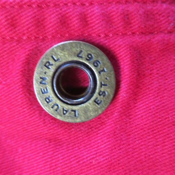 Vintage Ralph Lauren Naval Supply Company Red Canvas Military Utility Jacket - Picture 4 of 11